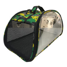 BACCO MİLANO ŞEFFAF ÇANTA YEŞİL KOMANDO DESENLİ