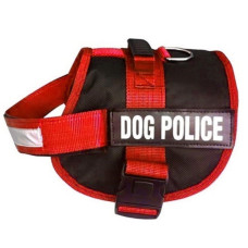 DOG POLICE KÖPEK GÖĞÜS TASMASI L KIRMIZI