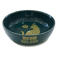 Seramik Yuvarlak Mama Kabı Yeşil- 250 ml