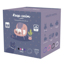 20123399 M-Pets Keep Calm Sakinleştirici Kedi Tasması 4 lü Mix Colour